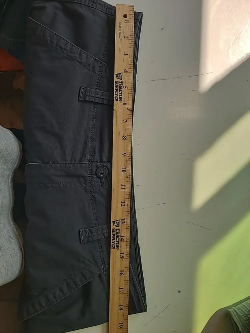 Wrangler Men's Relaxed Fit  Cargo Shorts Size 36x9.5 Gray‎ Ripstop